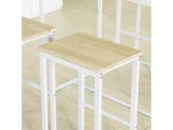 Set De 1 Table + 4 Tabourets Ensemble Table De Bar Bistrot, Ogt15-wn -Meilleur Meubles Magasin salle a manger complete 23609757