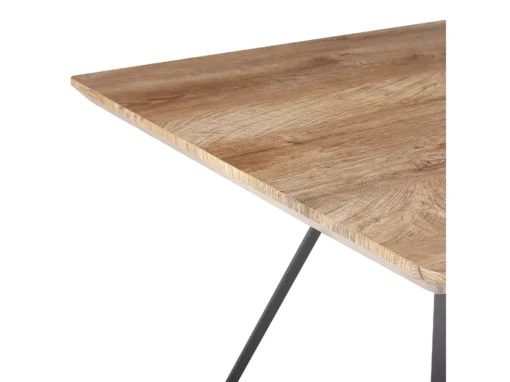Table De Salle à Manger 140 X 80 Cm Bois Clair Et Noir UPTON -Meilleur Meubles Magasin table a manger 12597261
