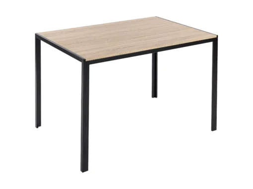 Table De Salle à Manger 120 X 80 Cm Bois Clair Et Noir NEWFIELD -Meilleur Meubles Magasin table a manger 12652727