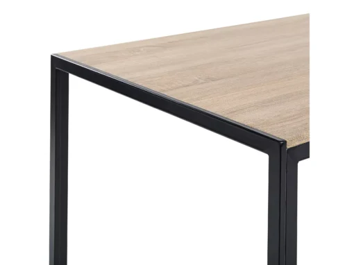 Table De Salle à Manger 120 X 80 Cm Bois Clair Et Noir NEWFIELD -Meilleur Meubles Magasin table a manger 12652731