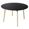 Table Ronde 120cm Noire MARTHA - HAPPY GARDEN -Meilleur Meubles Magasin table a manger 13090899