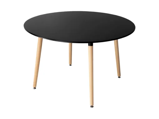 Table Ronde 120cm Noire MARTHA - HAPPY GARDEN -Meilleur Meubles Magasin table a manger 13090899