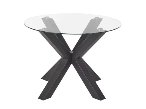 Table à Manger Ronde ⌀ 100 Cm Noir OTIUM -Meilleur Meubles Magasin table a manger 16221649