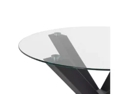 Table à Manger Ronde ⌀ 100 Cm Noir OTIUM -Meilleur Meubles Magasin table a manger 16221657