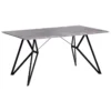 Table De Salle à Manger 160 X 90 Cm Noire Et Béton BUSCOT -Meilleur Meubles Magasin table a manger 16222051
