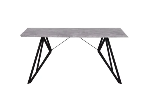 Table De Salle à Manger 160 X 90 Cm Noire Et Béton BUSCOT -Meilleur Meubles Magasin table a manger 16222057