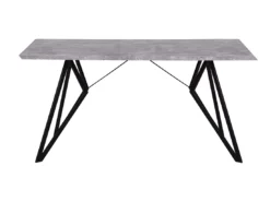 Table De Salle à Manger 160 X 90 Cm Noire Et Béton BUSCOT -Meilleur Meubles Magasin table a manger 16222059
