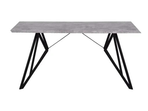 Table De Salle à Manger 160 X 90 Cm Noire Et Béton BUSCOT -Meilleur Meubles Magasin table a manger 16222059
