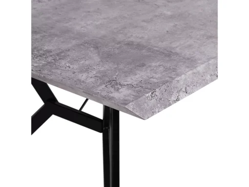 Table De Salle à Manger 160 X 90 Cm Noire Et Béton BUSCOT -Meilleur Meubles Magasin table a manger 16222061