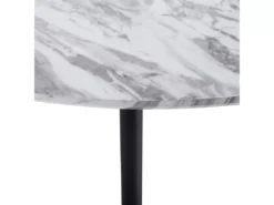 Table Ronde Imitation Marbre Blanc MOSBY -Meilleur Meubles Magasin table a manger 16222207