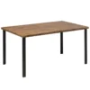 Table à Manger Effet Bois Foncé / Noir 150 X 90 Cm LAREDO -Meilleur Meubles Magasin table a manger 16222339