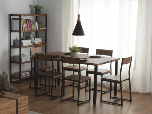 Table à Manger Effet Bois Foncé / Noir 150 X 90 Cm LAREDO -Meilleur Meubles Magasin table a manger 16222341