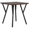 Table 70 X 70 Cm Bois Foncé Et Noir BRAVO -Meilleur Meubles Magasin table a manger 16223093