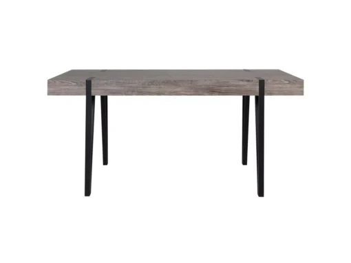 Table 180 X 90 Cm Bois Foncé Et Noir ADENA -Meilleur Meubles Magasin table a manger 16223733