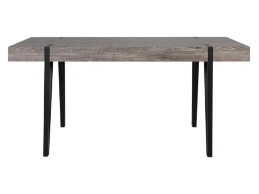 Table 180 X 90 Cm Bois Foncé Et Noir ADENA -Meilleur Meubles Magasin table a manger 16223735