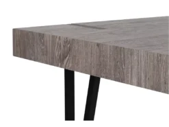 Table 180 X 90 Cm Bois Foncé Et Noir ADENA -Meilleur Meubles Magasin table a manger 16223737