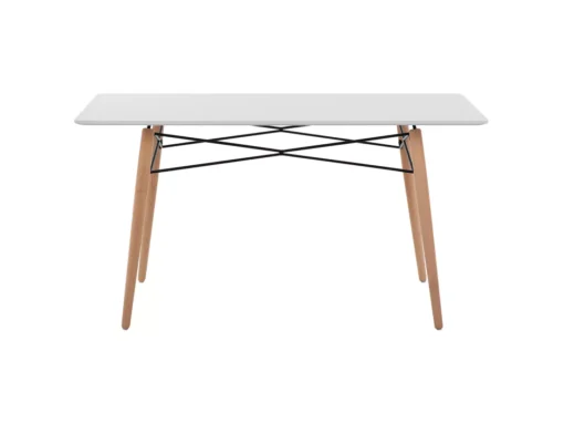 Table Blanche 140 X 80 Cm BIONDI -Meilleur Meubles Magasin table a manger 16224125