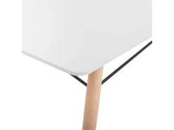 Table Blanche 140 X 80 Cm BIONDI -Meilleur Meubles Magasin table a manger 16224131