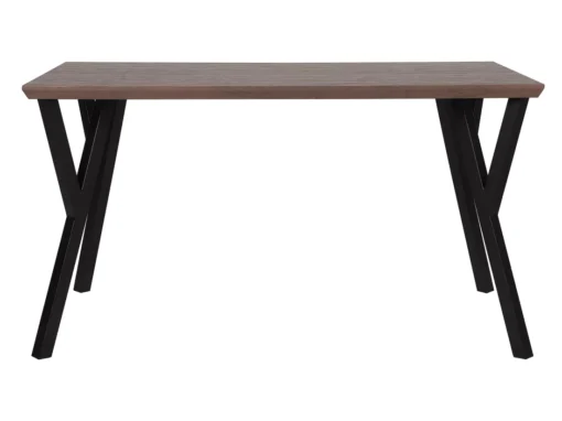 Table 140 X 80 Cm Bois Foncé Et Noir BRAVO -Meilleur Meubles Magasin table a manger 16224653