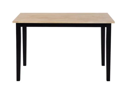 Table Marron Clair/noire 120 X 75 Cm HOUSTON -Meilleur Meubles Magasin table a manger 16224717
