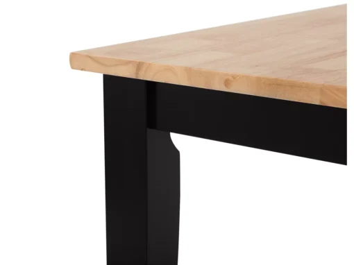 Table Marron Clair/noire 120 X 75 Cm HOUSTON -Meilleur Meubles Magasin table a manger 16224721