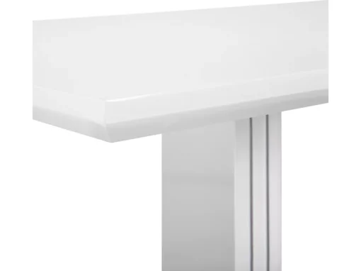 Table En Acier Blanc 180 X 90 Cm KALONA -Meilleur Meubles Magasin table a manger 16226161