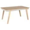 Table De Salle à Manger Bois Clair Et Gris PHOLA -Meilleur Meubles Magasin table a manger 16226403