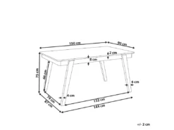 Table De Salle à Manger Bois Clair Et Gris PHOLA -Meilleur Meubles Magasin table a manger 16226407