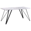 Table De Salle à Manger Effet Marbre/noir MOLDEN -Meilleur Meubles Magasin table a manger 16226763