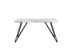Table De Salle à Manger Effet Marbre/noir MOLDEN -Meilleur Meubles Magasin table a manger 16226769