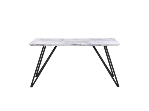 Table De Salle à Manger Effet Marbre/noir MOLDEN -Meilleur Meubles Magasin table a manger 16226769