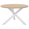 Table Ronde En Bois Clair Et Blanc JACKSONVILLE -Meilleur Meubles Magasin table a manger 16227033