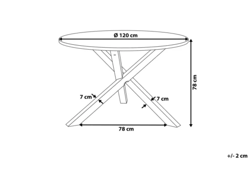 Table Ronde En Bois Clair Et Blanc JACKSONVILLE -Meilleur Meubles Magasin table a manger 16227037