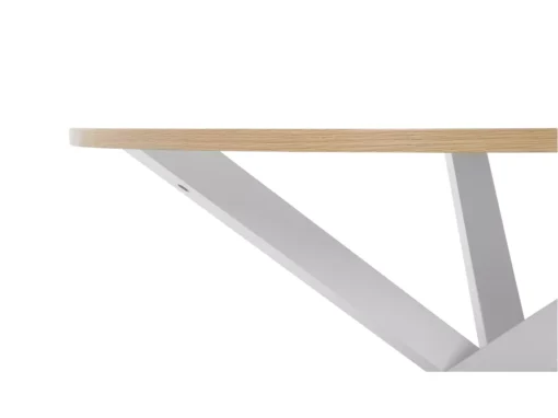 Table Ronde En Bois Clair Et Blanc JACKSONVILLE -Meilleur Meubles Magasin table a manger 16227039