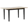 Table De Salle à Manger Extensible En Bois Clair Et Noir 120/150 X 80 Cm HOUSTON -Meilleur Meubles Magasin table a manger 16267177