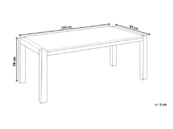 Table De Salle à Manger En Chêne Clair 150 X 85 Cm NATURA -Meilleur Meubles Magasin table a manger 16408381