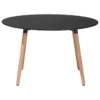 Table De Salle à Manger Noire 120 Cm BOVIO -Meilleur Meubles Magasin table a manger 16408475
