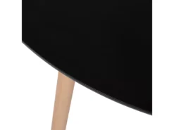 Table De Salle à Manger Noire 90 Cm BOVIO -Meilleur Meubles Magasin table a manger 16408565