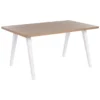 Table De Salle à Manger Bois Clair Et Blanc 150 X 90 Cm LENISTER -Meilleur Meubles Magasin table a manger 16408695