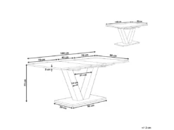 Table Extensible Bois Clair 140/180 X 90 Cm LIXA -Meilleur Meubles Magasin table a manger 16422573