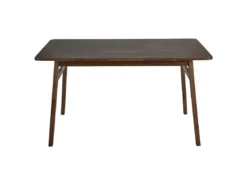 Table De Salle à Manger En Bois D'hévéa Sombre VENTERA -Meilleur Meubles Magasin table a manger 16689777