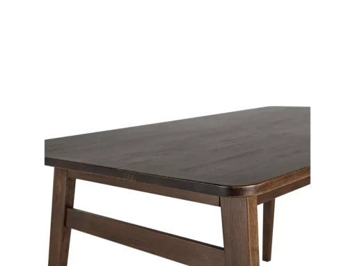 Table De Salle à Manger En Bois D'hévéa Sombre VENTERA -Meilleur Meubles Magasin table a manger 16689779