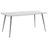 Table De Salle à Manger Effet Béton Gris 160 X 80 Cm SANTIAGO -Meilleur Meubles Magasin table a manger 16689979