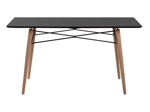 Table Noire 140 X 80 Cm BIONDI -Meilleur Meubles Magasin table a manger 16690019