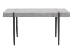 Table De Salle à Manger Effet Béton Et Noir 150 X 90 Cm ADENA -Meilleur Meubles Magasin table a manger 16690137