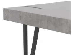 Table De Salle à Manger Effet Béton Et Noir 150 X 90 Cm ADENA -Meilleur Meubles Magasin table a manger 16690139