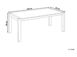 Table En Bois 150 X 85 Cm NATURA 14 Table En Bois 150 X 85 Cm NATURA -Meilleur Meubles Magasin table a manger 16690291
