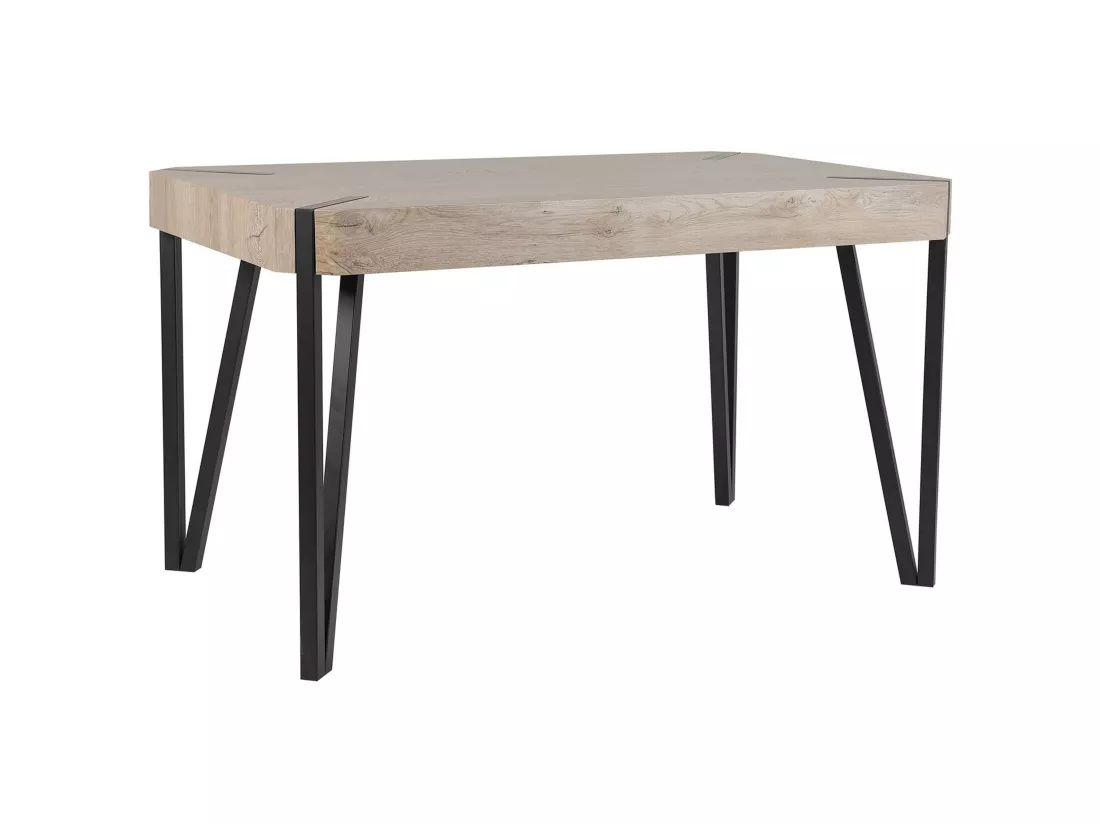 Table Bois Taupe/noir 130x80 Cm CAMBELL 3 Table Bois Taupe/noir 130x80 Cm CAMBELL
