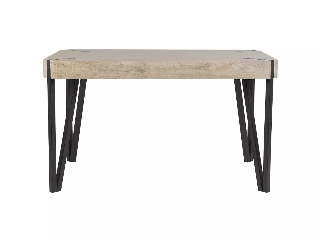 Table Bois Taupe/noir 130x80 Cm CAMBELL 6 Table Bois Taupe/noir 130x80 Cm CAMBELL – Image 4