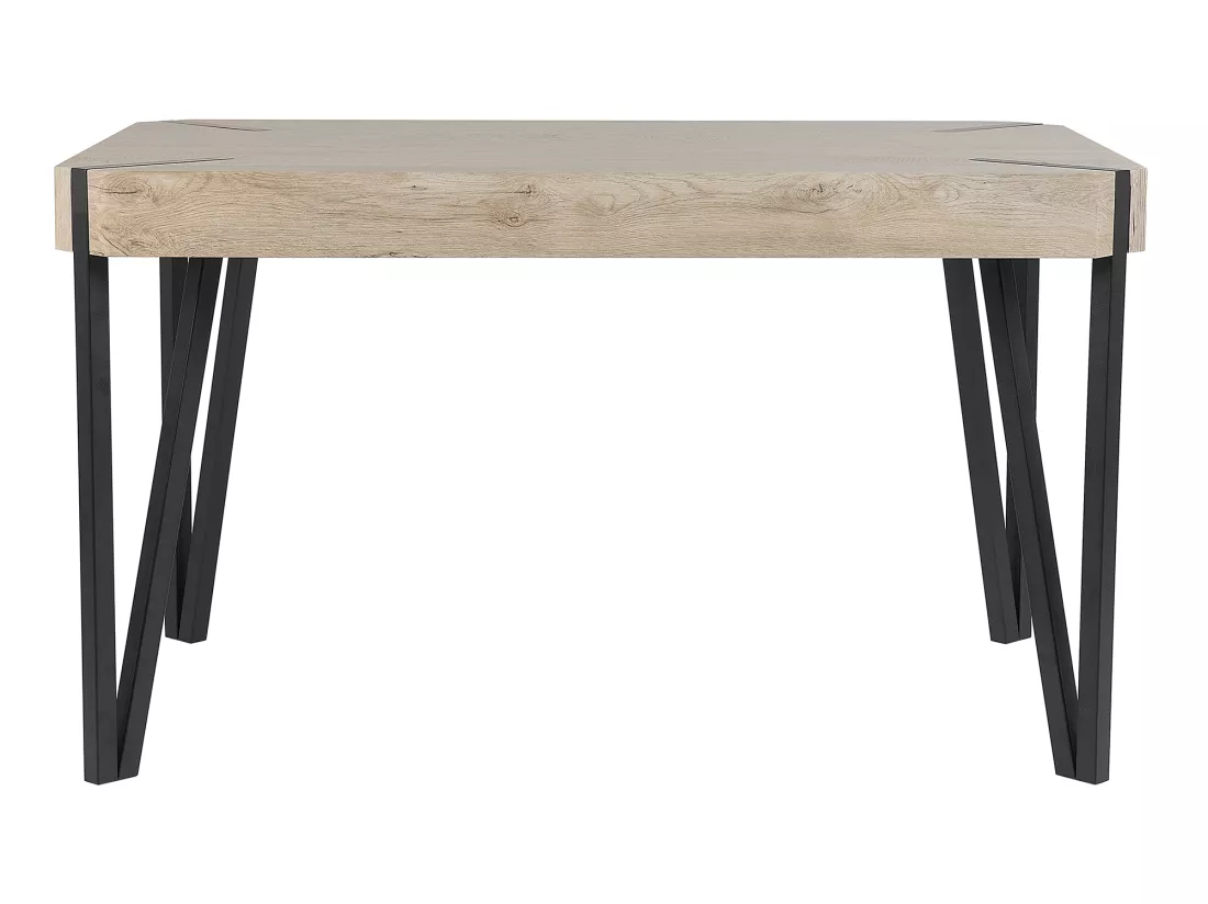 Table Bois Taupe/noir 130x80 Cm CAMBELL 7 Table Bois Taupe/noir 130x80 Cm CAMBELL – Image 5
